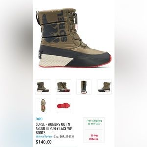 Sorel snow shoes size 5.5